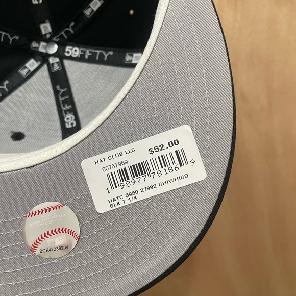 Hat club Chicago white Sox stained glass size 7 1/4 brand new fitted hat